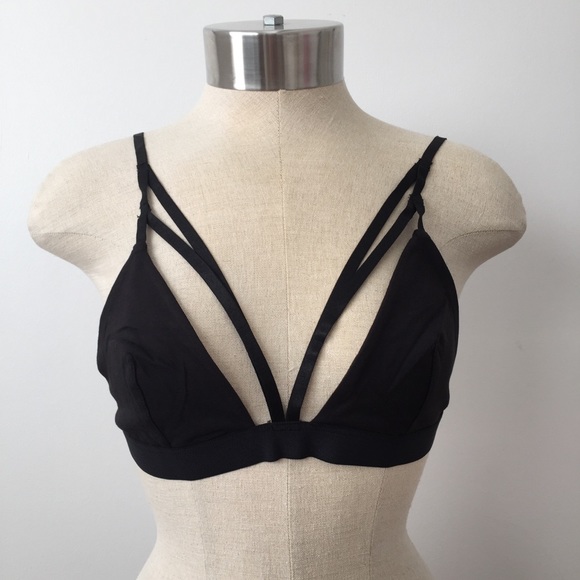 ❗️one left ❗️NWOT Black Bralette - Picture 3 of 5